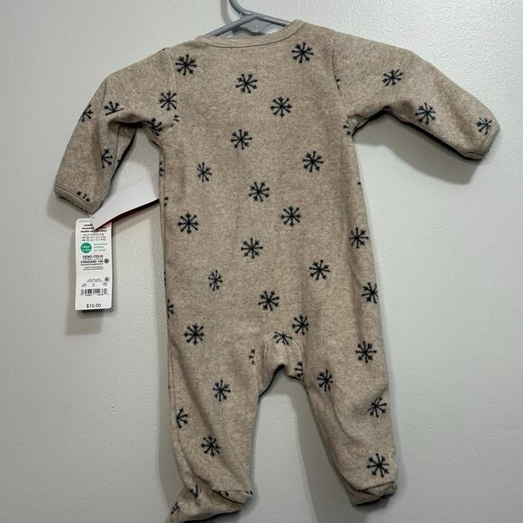 Carter’s Newborn Snowflake Fleece Footie - Picture 2 of 2